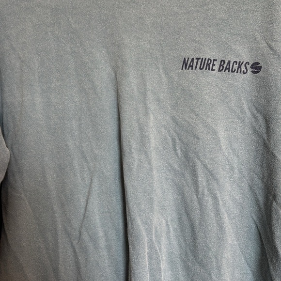 Comfort Colors Nature Backs men’s blue long sleeve t-shirt size large - Picture 3 of 10